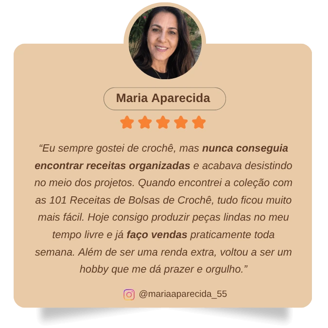 Depoimento de WhatsApp 1 sobre a variedade das receitas